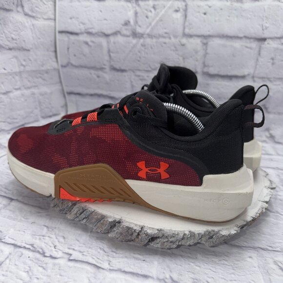 Under Armour Mens TriBase Reign Vital Red Black Cross Training Shoes Size 11.5 - Picture 7 of 13